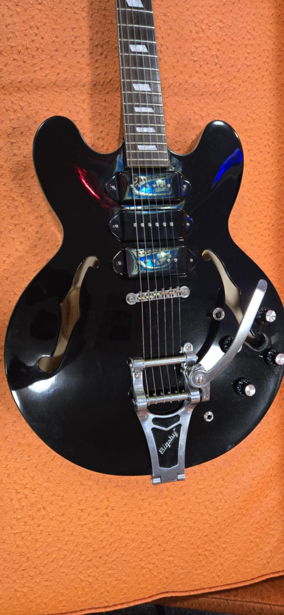 2012 Epiphone Riviera P93 Electric Guitar w/case - Image 3