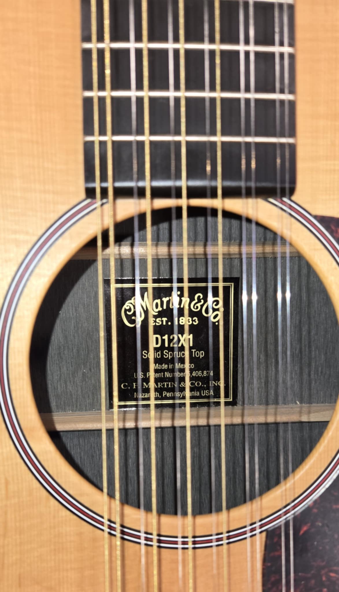 Martin MIM 12 String Acoustic-Electric Guitar - Image 4