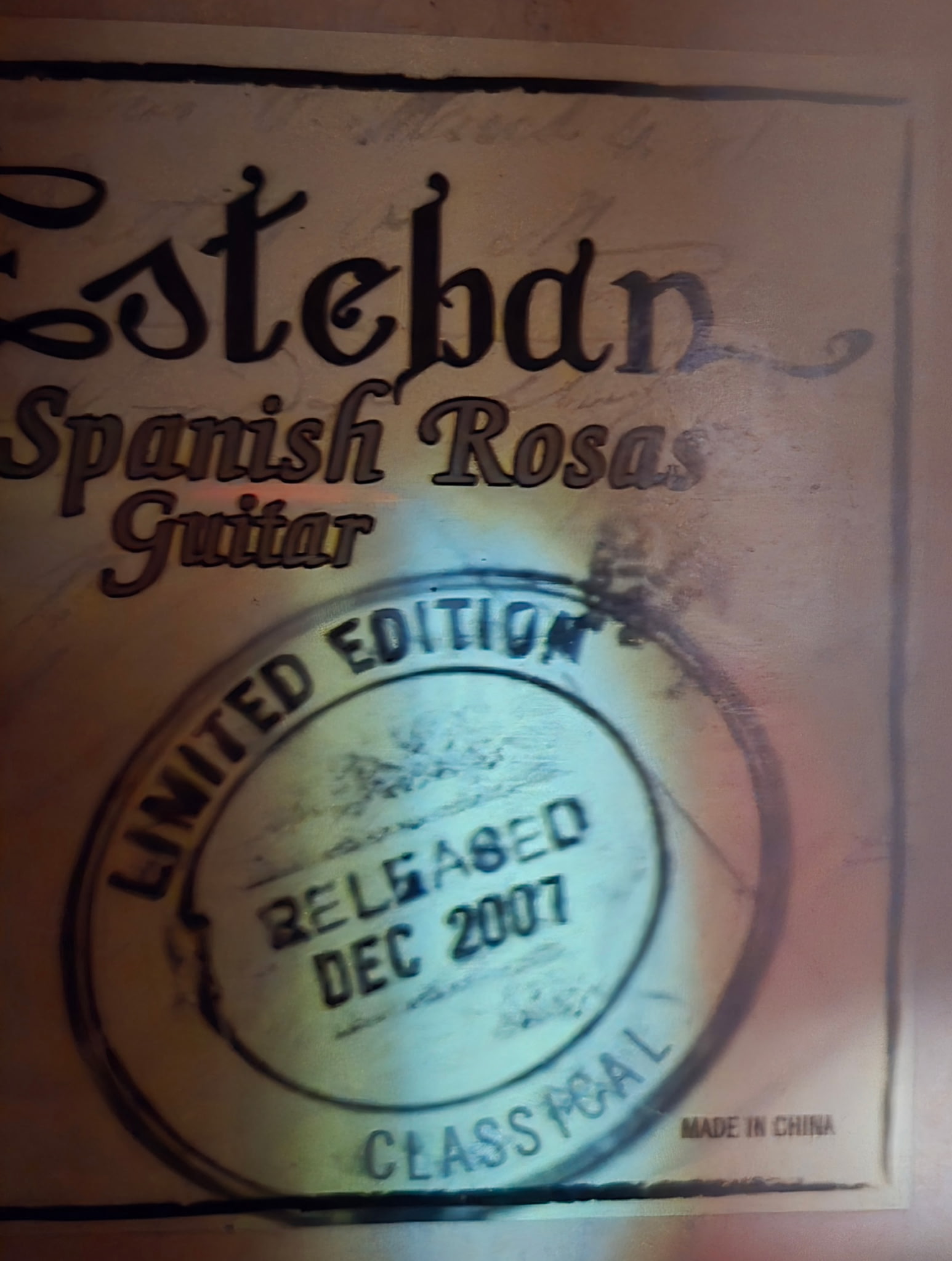 2007 Esteban Spanish Rosas Classical Acoustic-Electric Guitar - Image 6